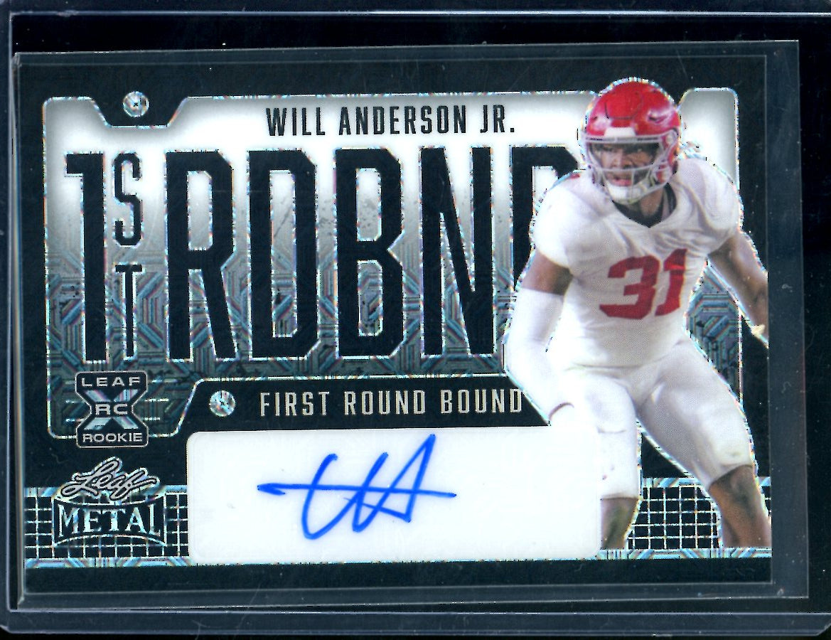 2023 Leaf Metal Will Anderson Jr. 1st Round Bound Auto /3 Alabama