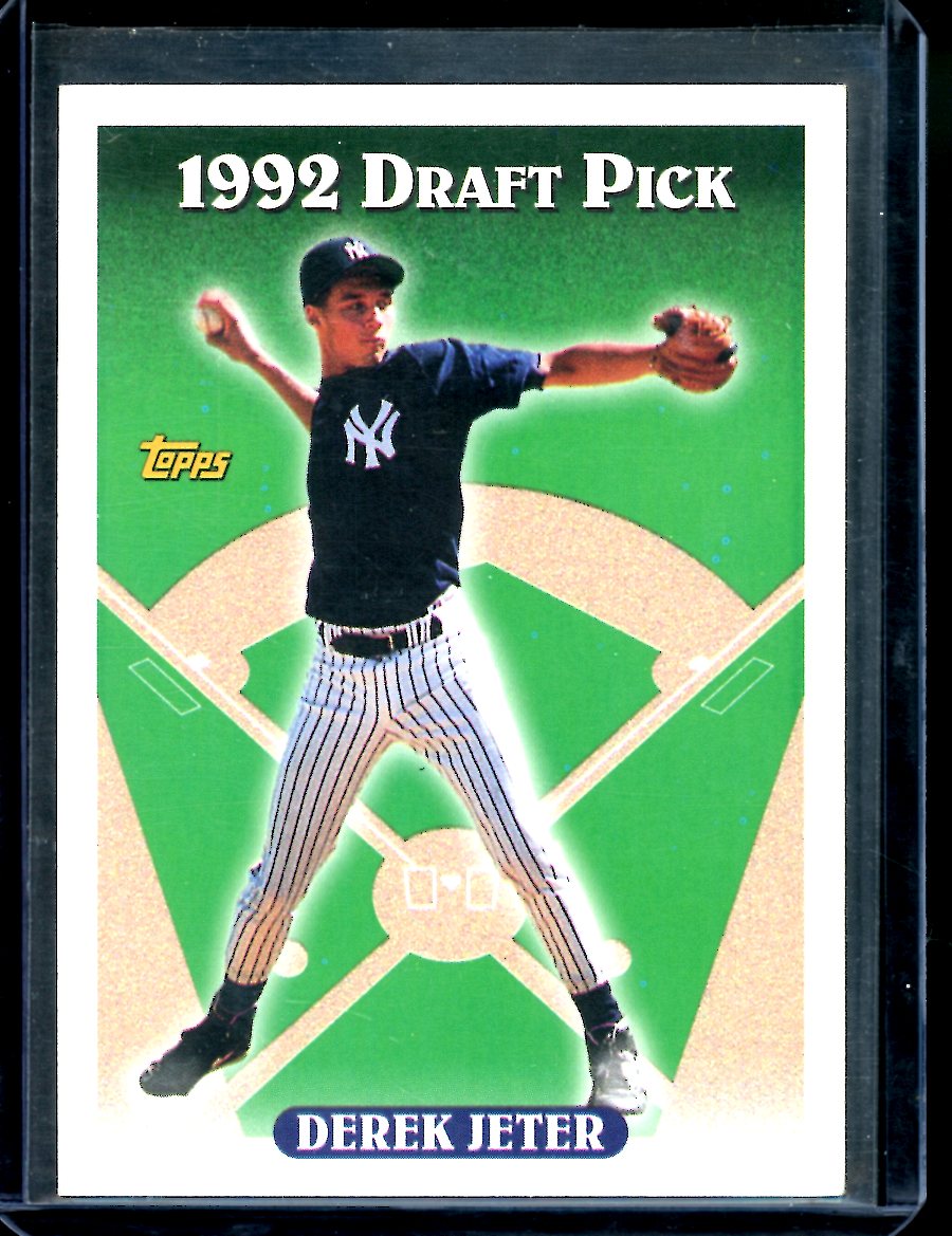 1992 Topps Derek Jeter 1992 Draft Pick Rookie Yankees