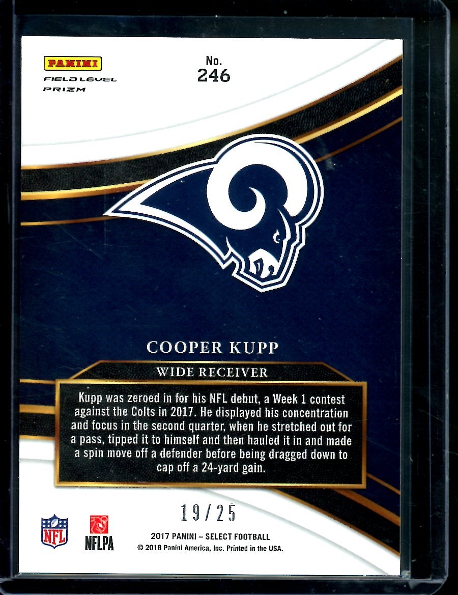 2017 Panini Select Cooper Kupp Rookie Field Level Tie - Dye /25 Rams - Trading Card Market