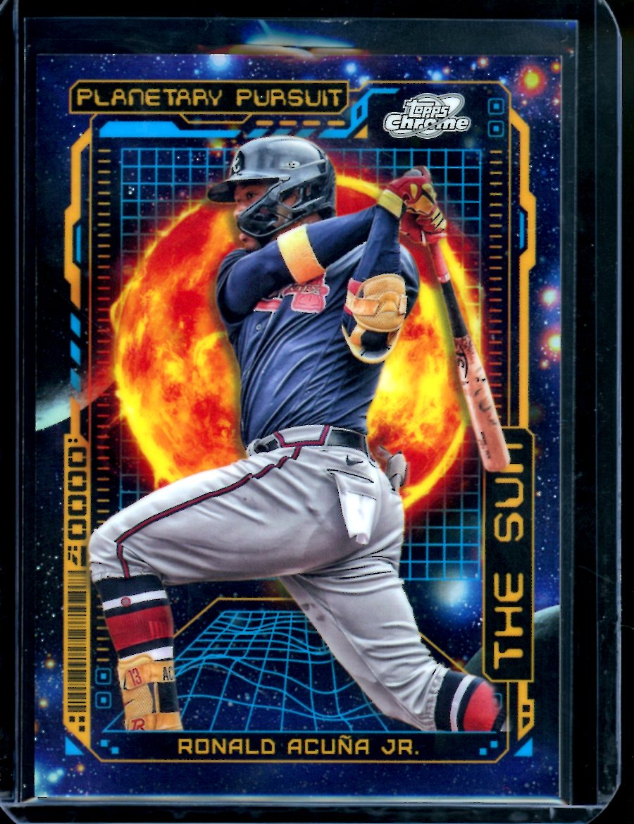 2023 Topps Cosmic Chrome Ronald Acuna Jr. Planetary Persuit The Sun Braves