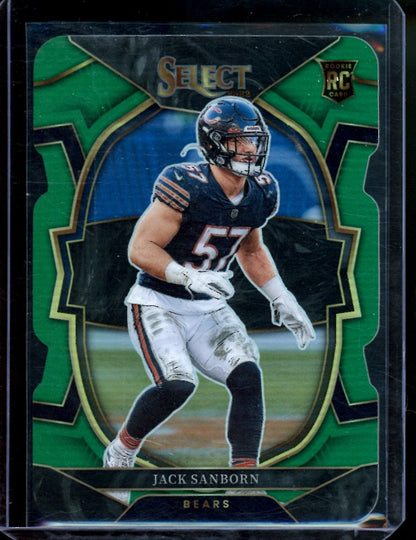 2022 Panini Select Jack Sanborn Rookie Green /5 Bears - Trading Card Market