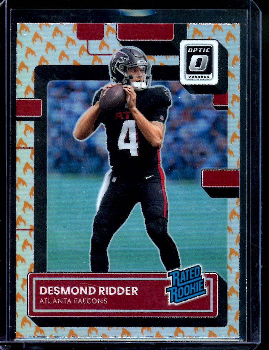 2022 Panini Optic Desmond Ridder Rookie Flames SSP Falcons - Trading Card Market