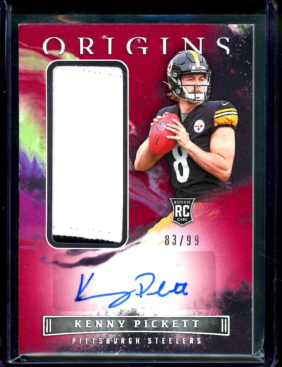 2022 Panini Origins Kenny Pickett Rookie RPA Red /99 Steelers Trading