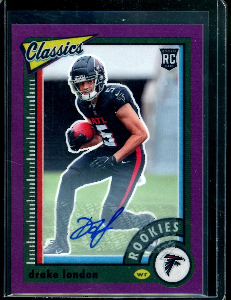 2022 Panini Classics Drake London Rookie Auto /25 Falcons - Trading Card Market
