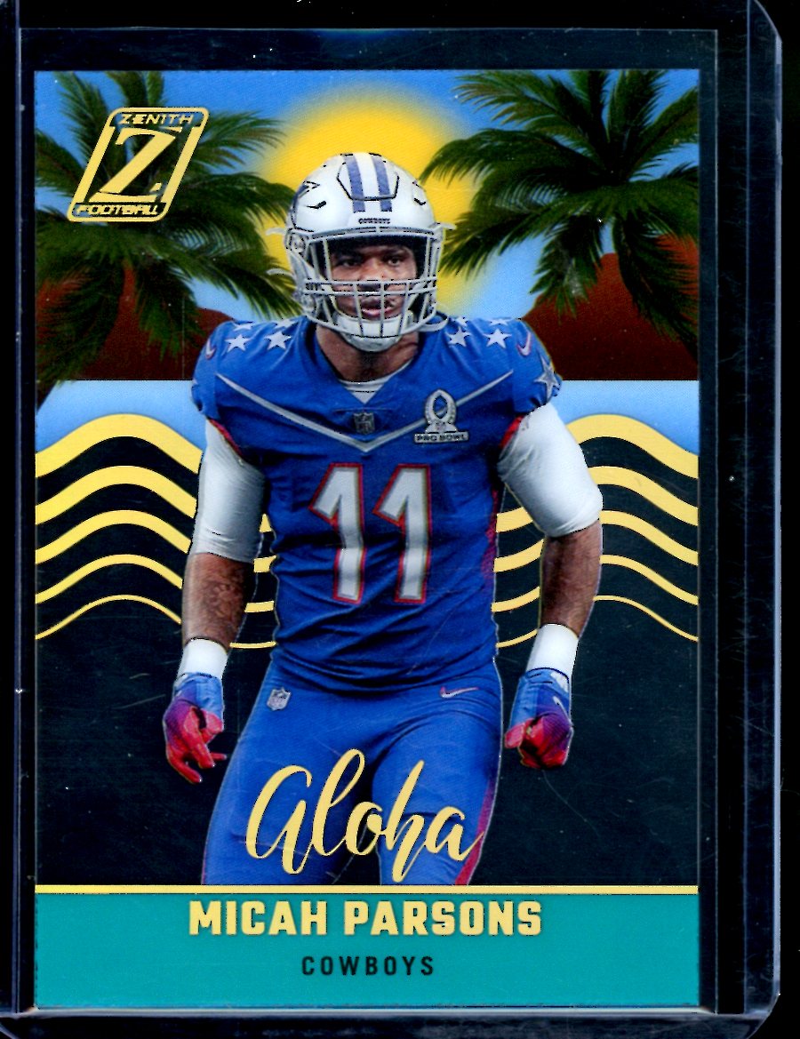2022 Panini Zenith Micah Parsons Aloha Case Hit Cowboys