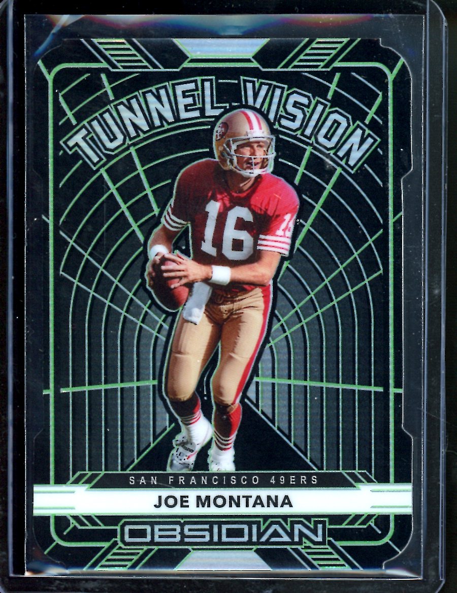 2020 Panini Obsidian Joe Montana Tunnel Visions /15 49ers