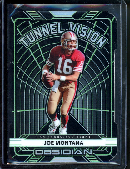 2020 Panini Obsidian Joe Montana Tunnel Visions /15 49ers