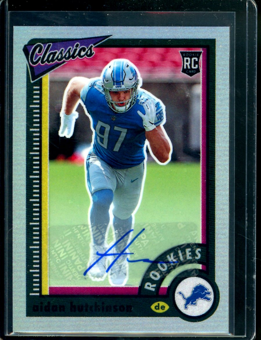 2022 Panini Classics Aidan Hutchinson Rookie Auto Lions