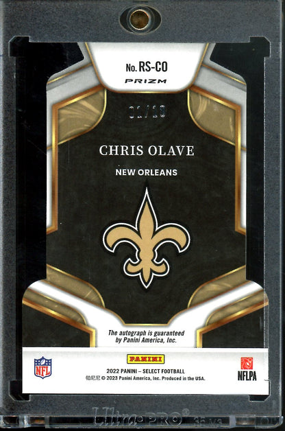 2022 Panini Select Chris Olave Rookie Auto Gold /10 Saints