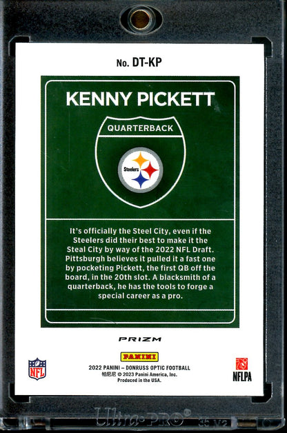 2022 Panini Optic Kenny Pickett Rookie Downtown SSP Steelers