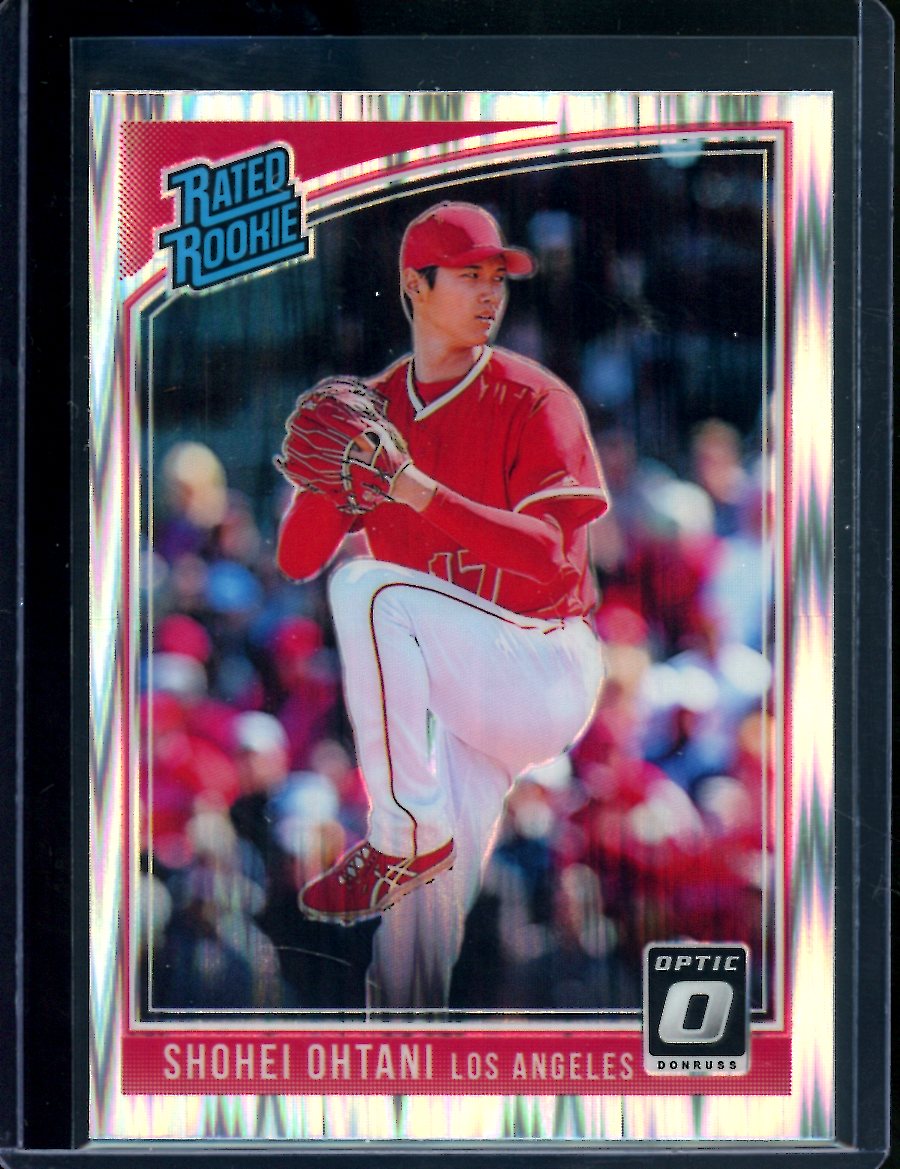 2018 Panini Optic Shohei Ohtani Rookie Shock Pitching Angles