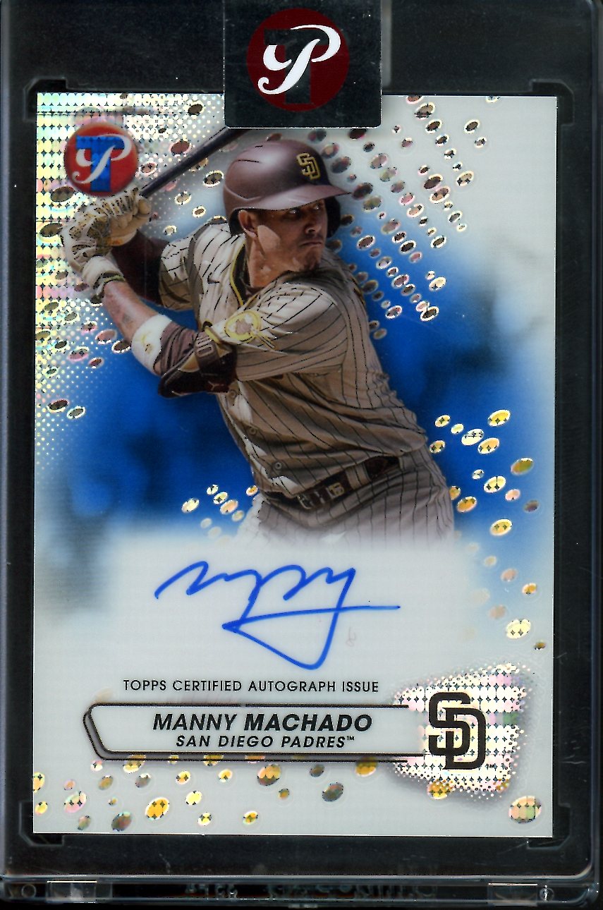 2023 Topps Prestine Manny Machado Auto Blue /75 Padres