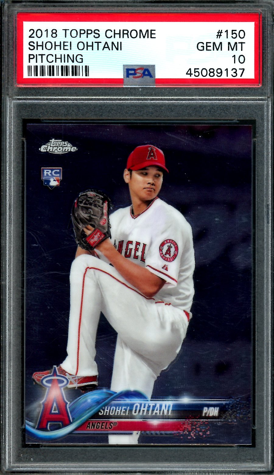 2018 Topps Chrome Shohei Ohtani Rookie Pitching PSA 10 Angels - Trading Card Market