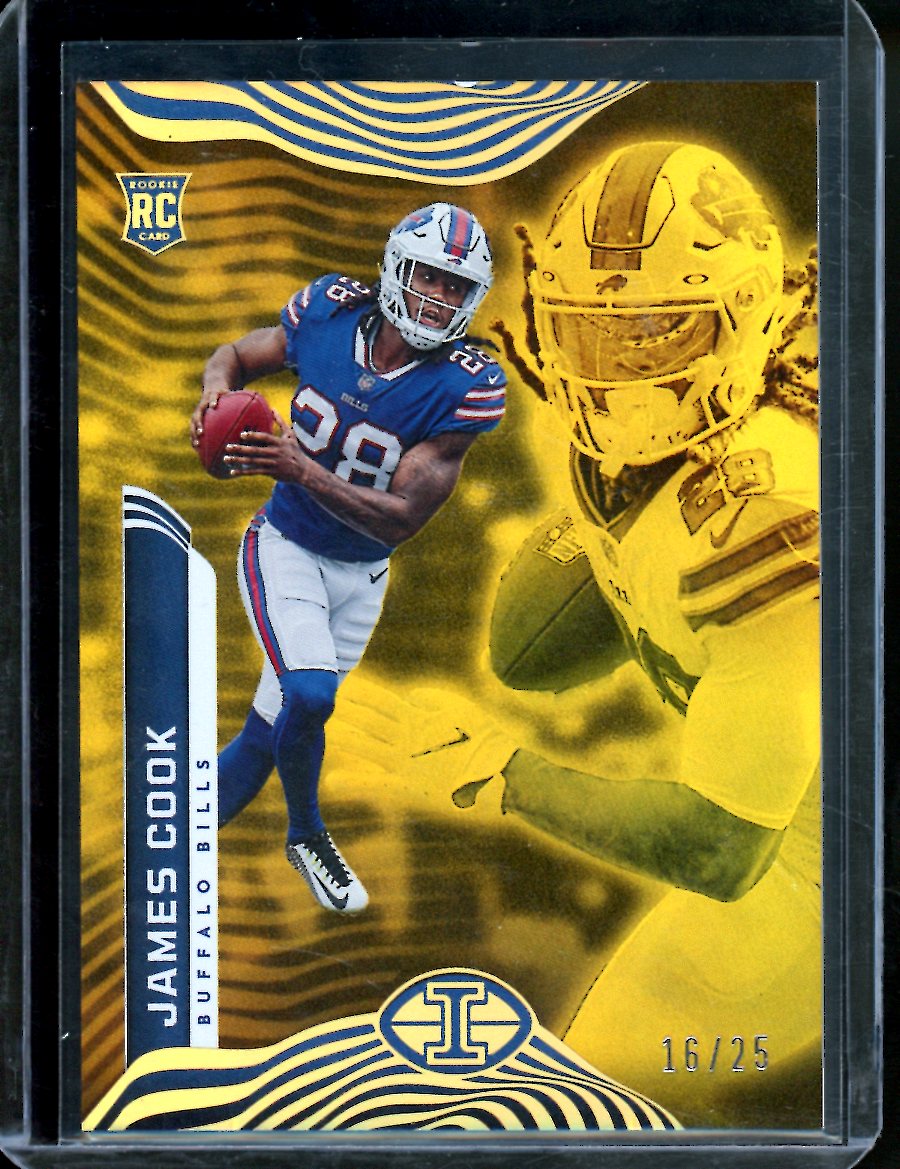 2022 Panini Illusions James Cook Rookie Yellow /25 Bills