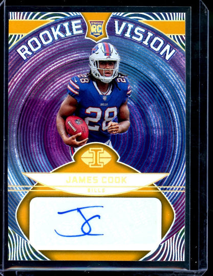 2022 Panini Illusions James Cook Rookie Vision Gold /25 Bills - Trading Card Market