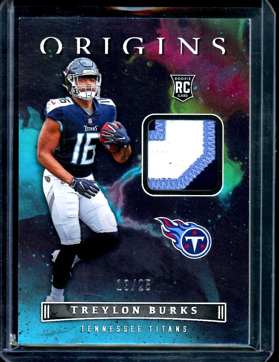 2022 Panini Origins Treylon Burks Rookie Patch /25 Titans - Trading Card Market