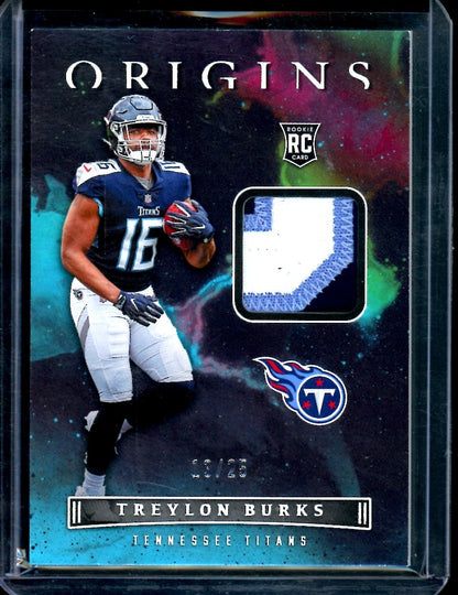 2022 Panini Origins Treylon Burks Rookie Patch /25 Titans - Trading Card Market