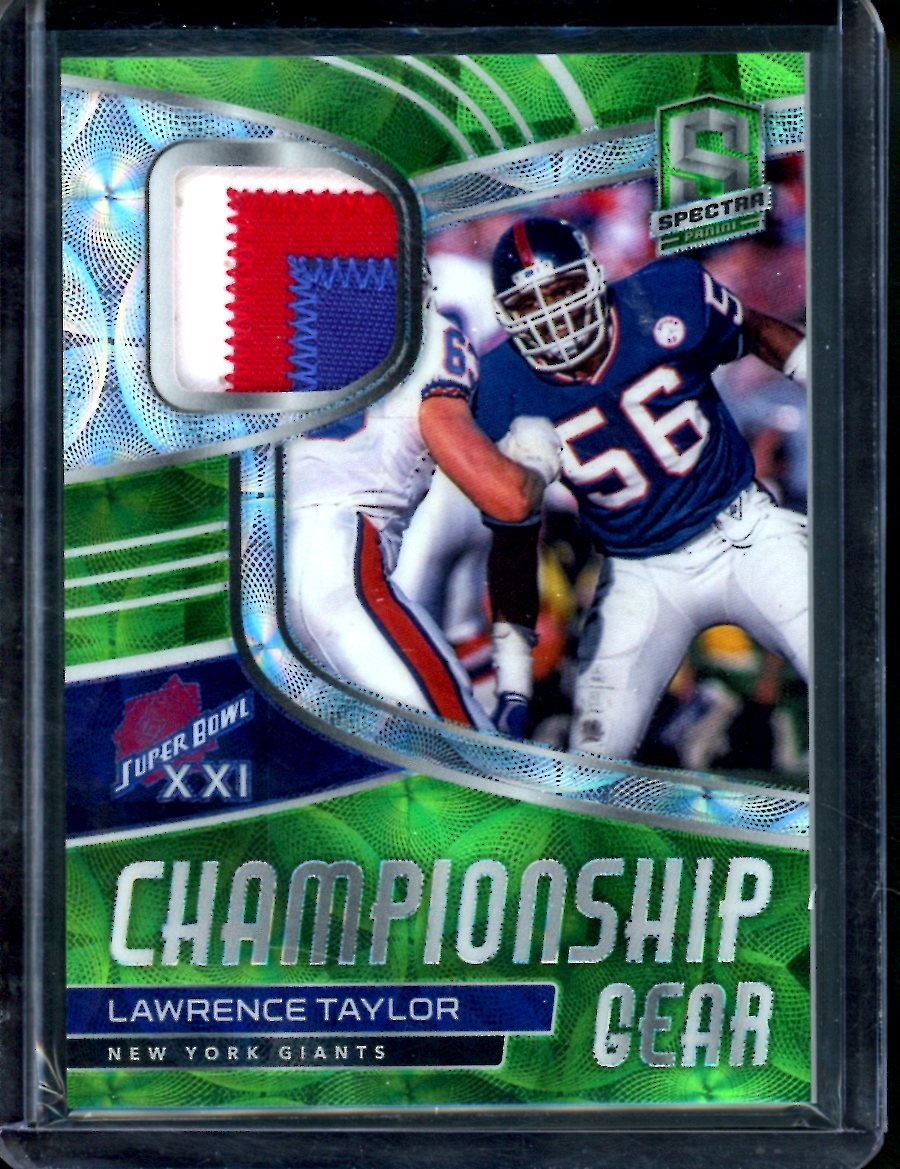 2021 Panini Spectra Lawrence Taylor Championship Gear Patch /35 Giants - Trading Card Market