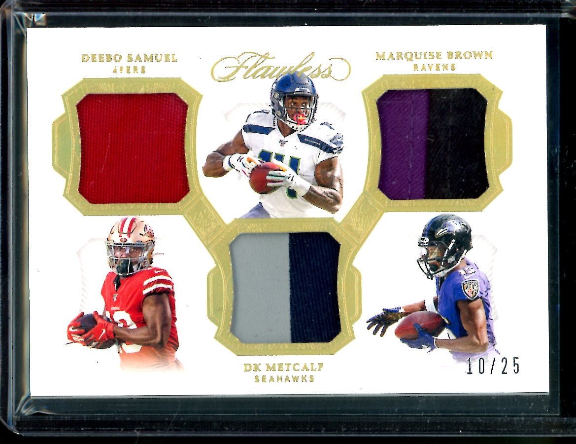 2019 Panini Flawless Deebo Samuel/DK Metcalf/Marquise Brown Rookie Patch /25 - Trading Card Market