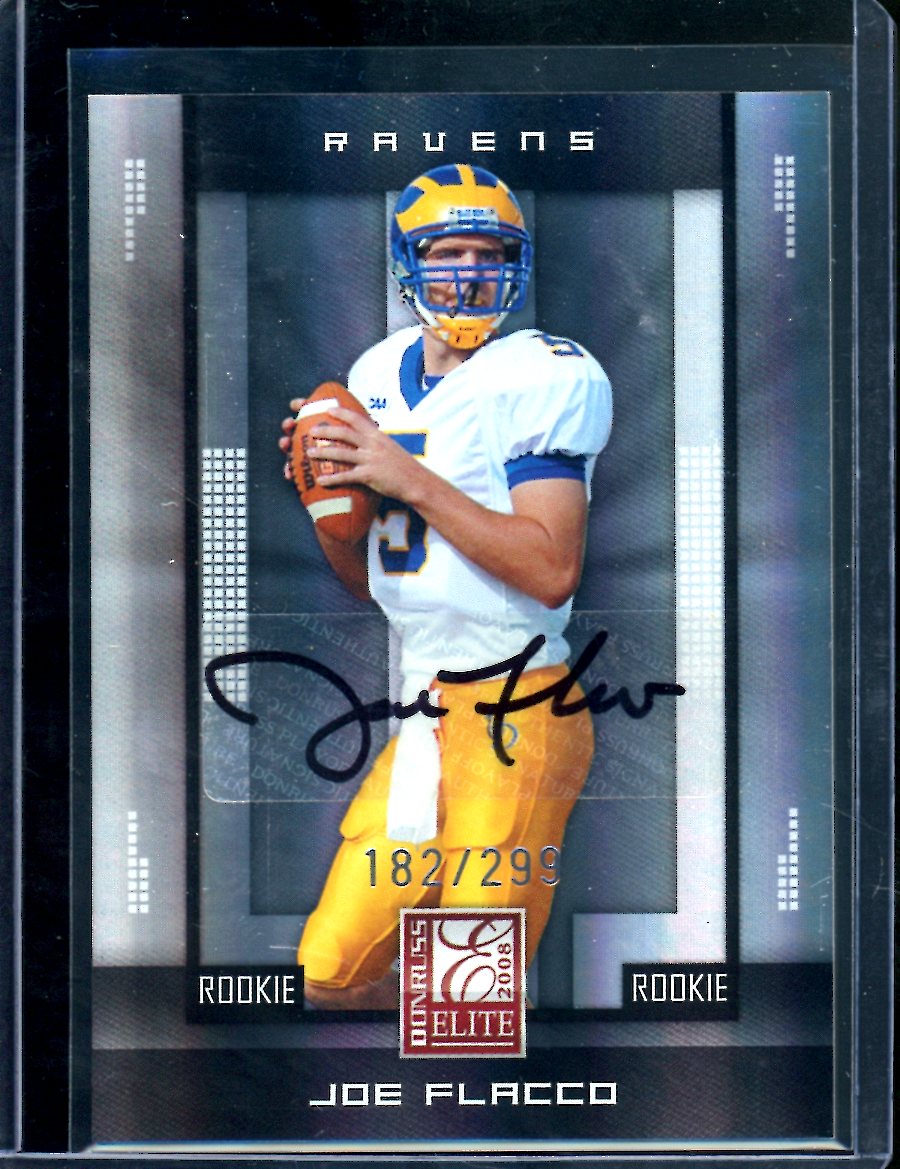 2008 Panini Elite Joe Flacco Rookie Auto /299 Ravens