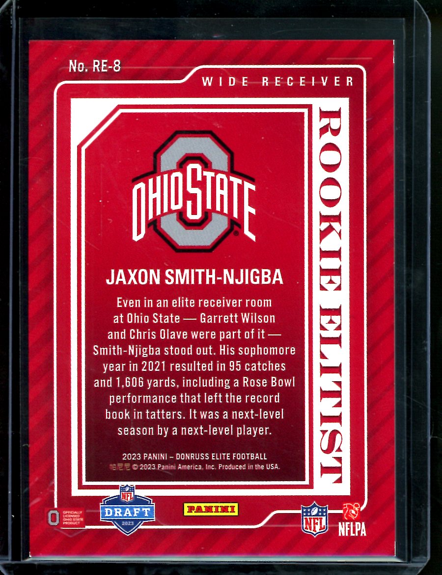 2023 Panini Elite Jaxon Smith-Njigba Rookie Elitist /10 Seahawks