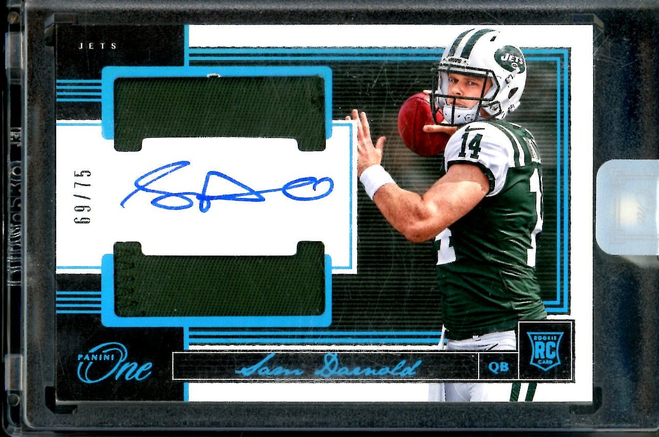 2018 Panini One Sam Darnold Rookie RPA /75 Jets