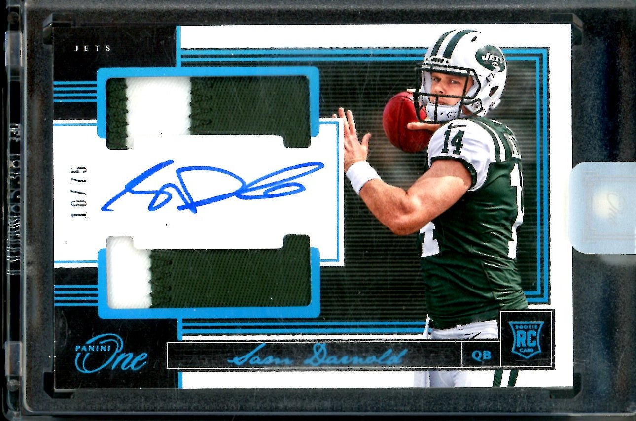 2018 Panini One Sam Darnold Rookie RPA /75 49ers
