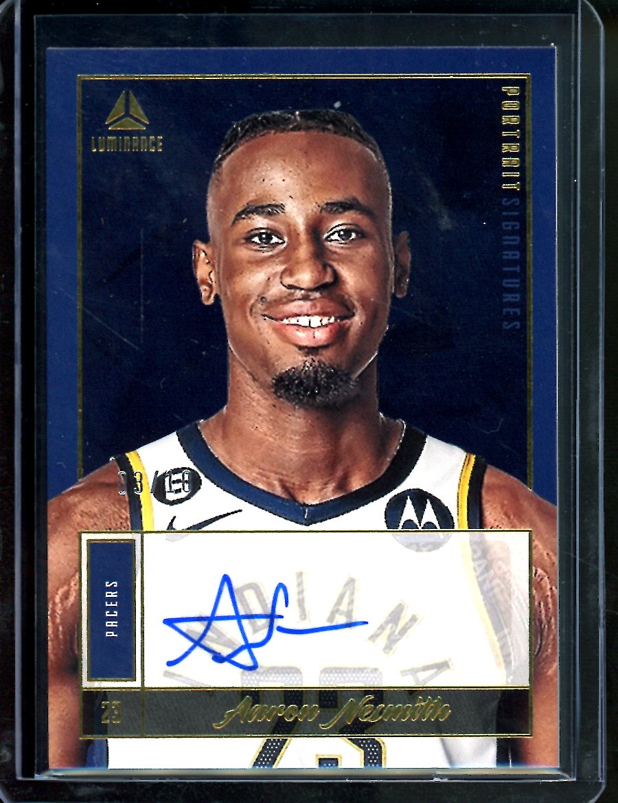 2022-23 Panini Chronicles Luminance Aaron Nesmith Rookie Auto Gold /10 Pacers