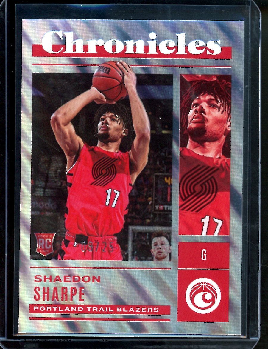 2022 - 23 Panini Chronicles Shaedon Sharpe Rookie /25 Trailblazers - Trading Card Market