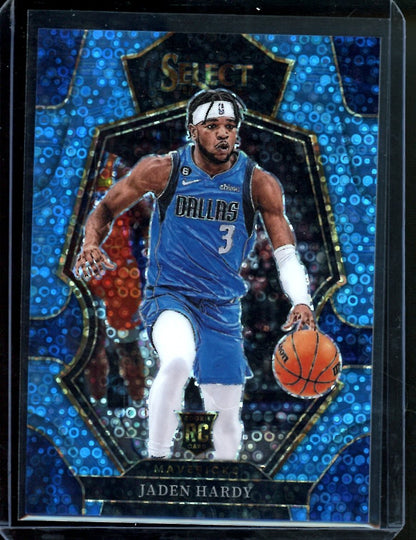 2022 - 23 Panini Select Jaden Hardy Rookie Light Blue Disco /99 Mavericks - Trading Card Market