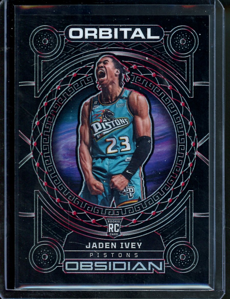 2022-23 Panini Obsidian Jaden Ivey Rookie Orbital Red /5 Pistons