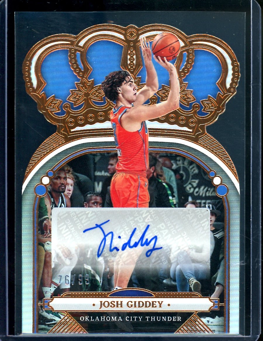 2022 - 23 Panini Crown Royale Josh Giddey Auto /99 Thunder - Trading Card Market