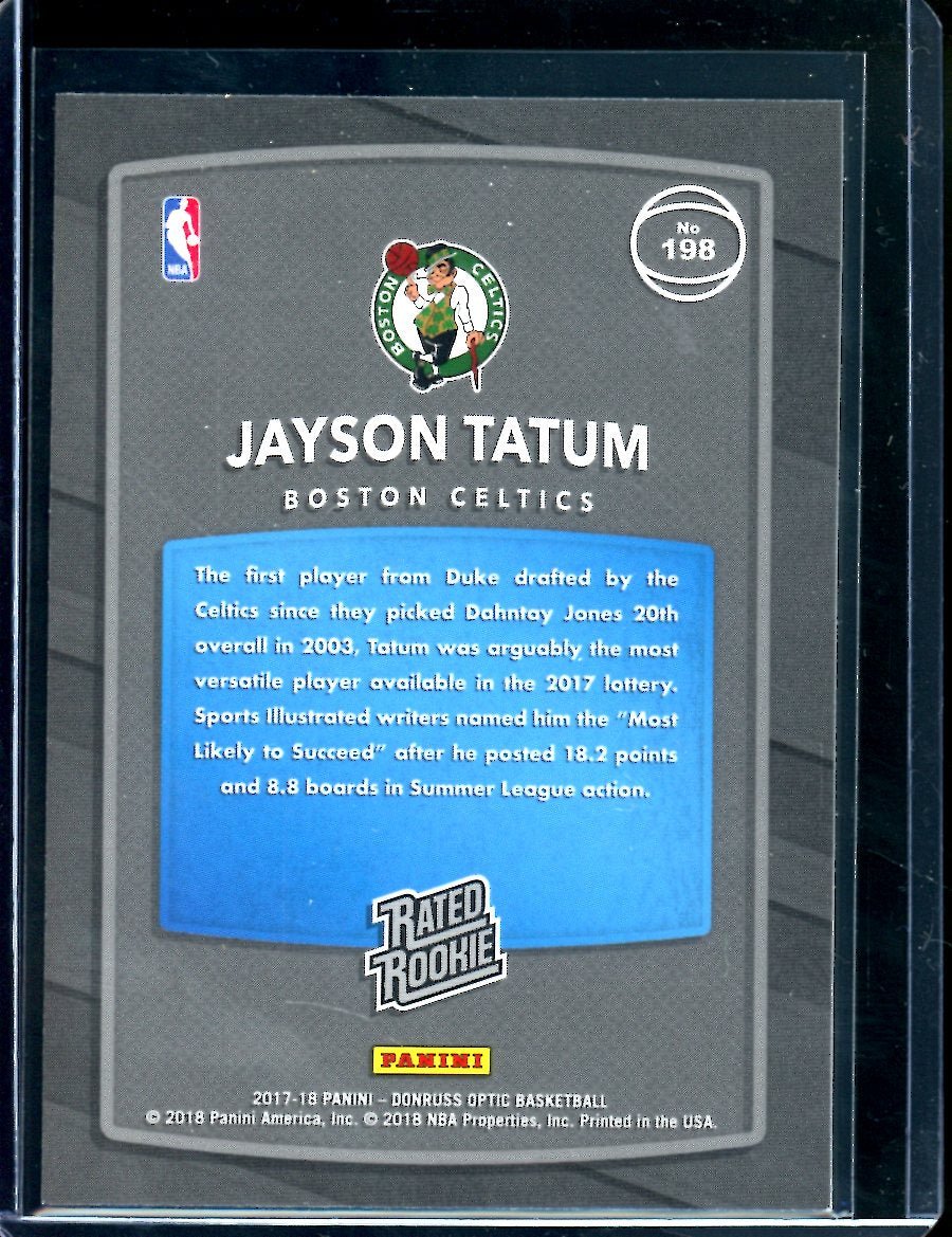 2017 - 18 Panini Optic Jayson Tatum Rookie Red Yellow Celtics - Trading Card Market