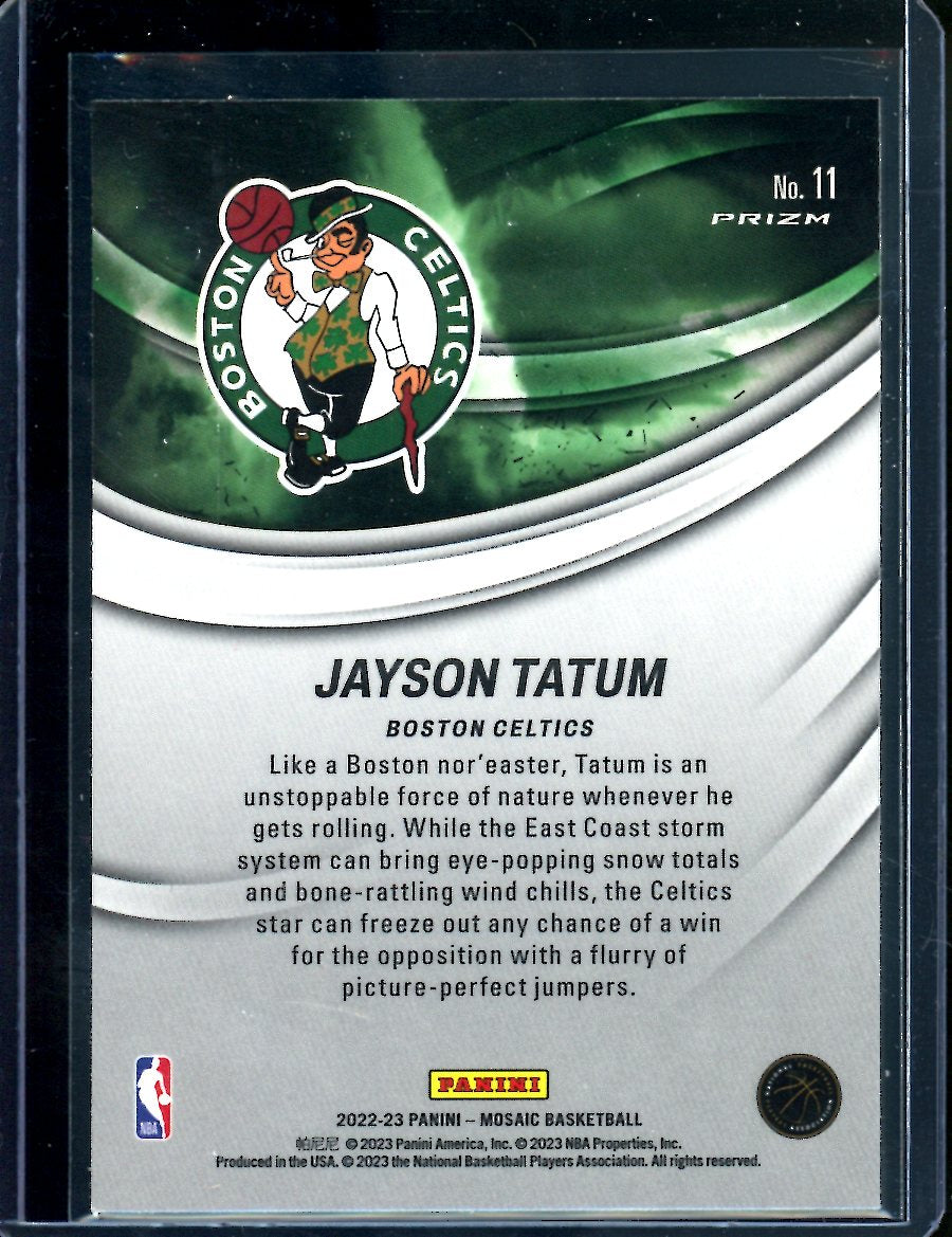 2022-23 Panini Mosaic Jayson Tatum Storm Chasers SP Celtics