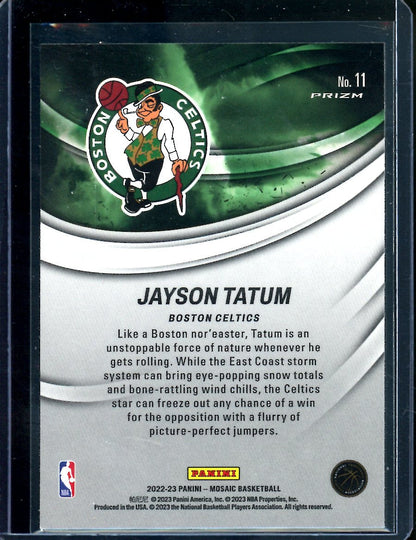 2022-23 Panini Mosaic Jayson Tatum Storm Chasers SP Celtics