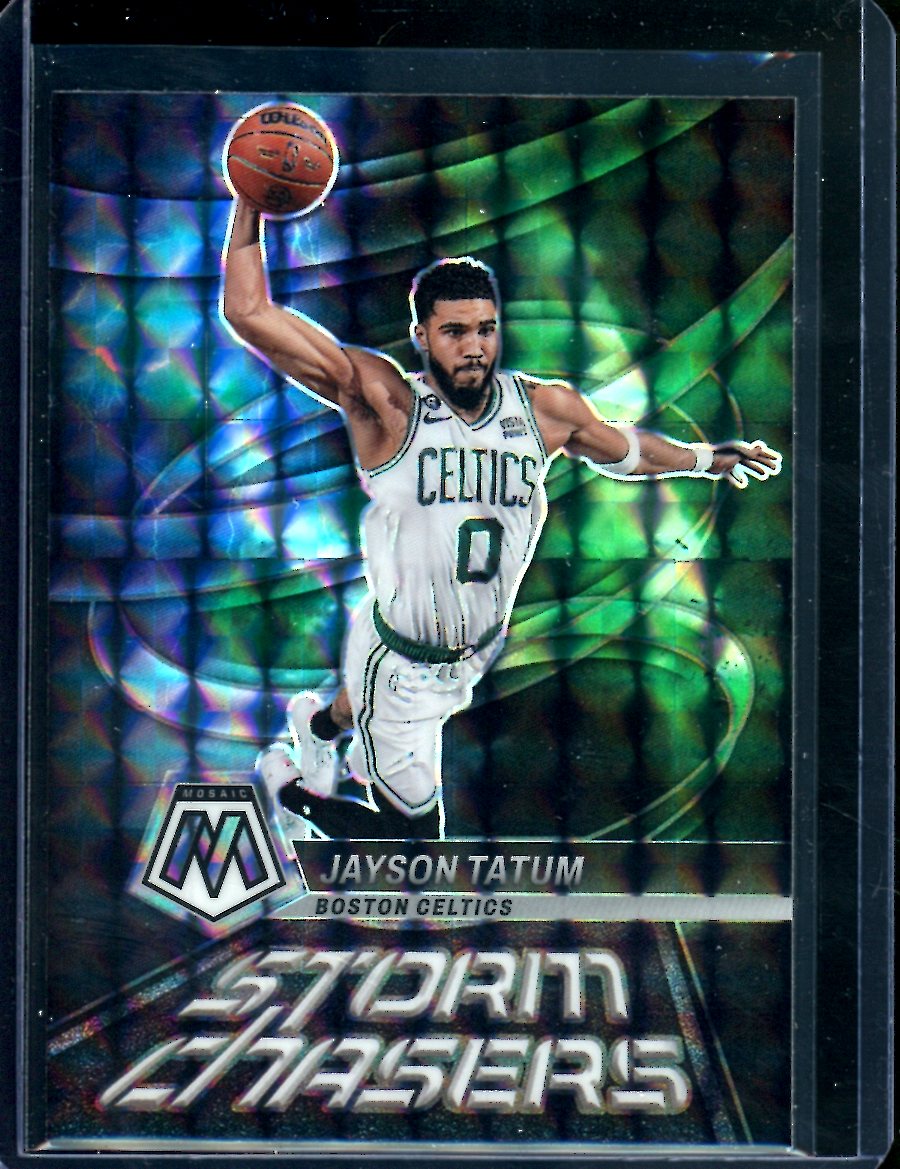 2022-23 Panini Mosaic Jayson Tatum Storm Chasers SP Celtics