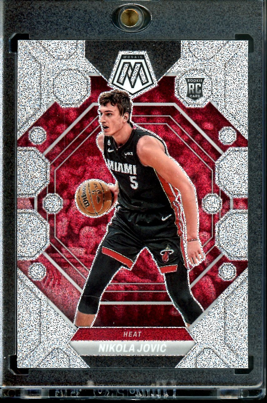 2022 - 23 Panini Mosaic Nikola Jovic Rookie Glitter SSP Heat - Trading Card Market