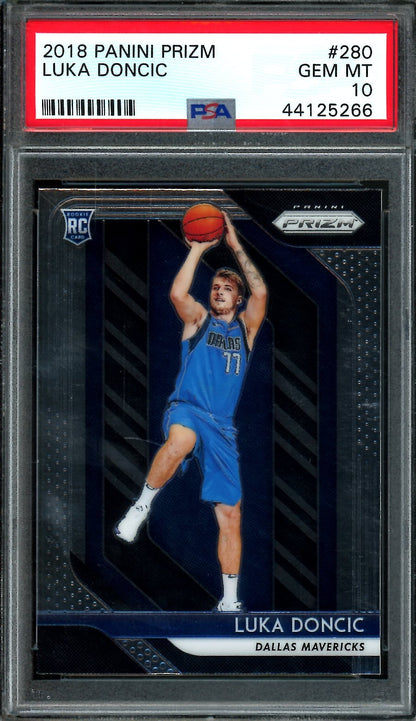 2018 - 19 Panini Prizm Luka Doncic Rookie PSA 10 Mavericks - Trading Card Market