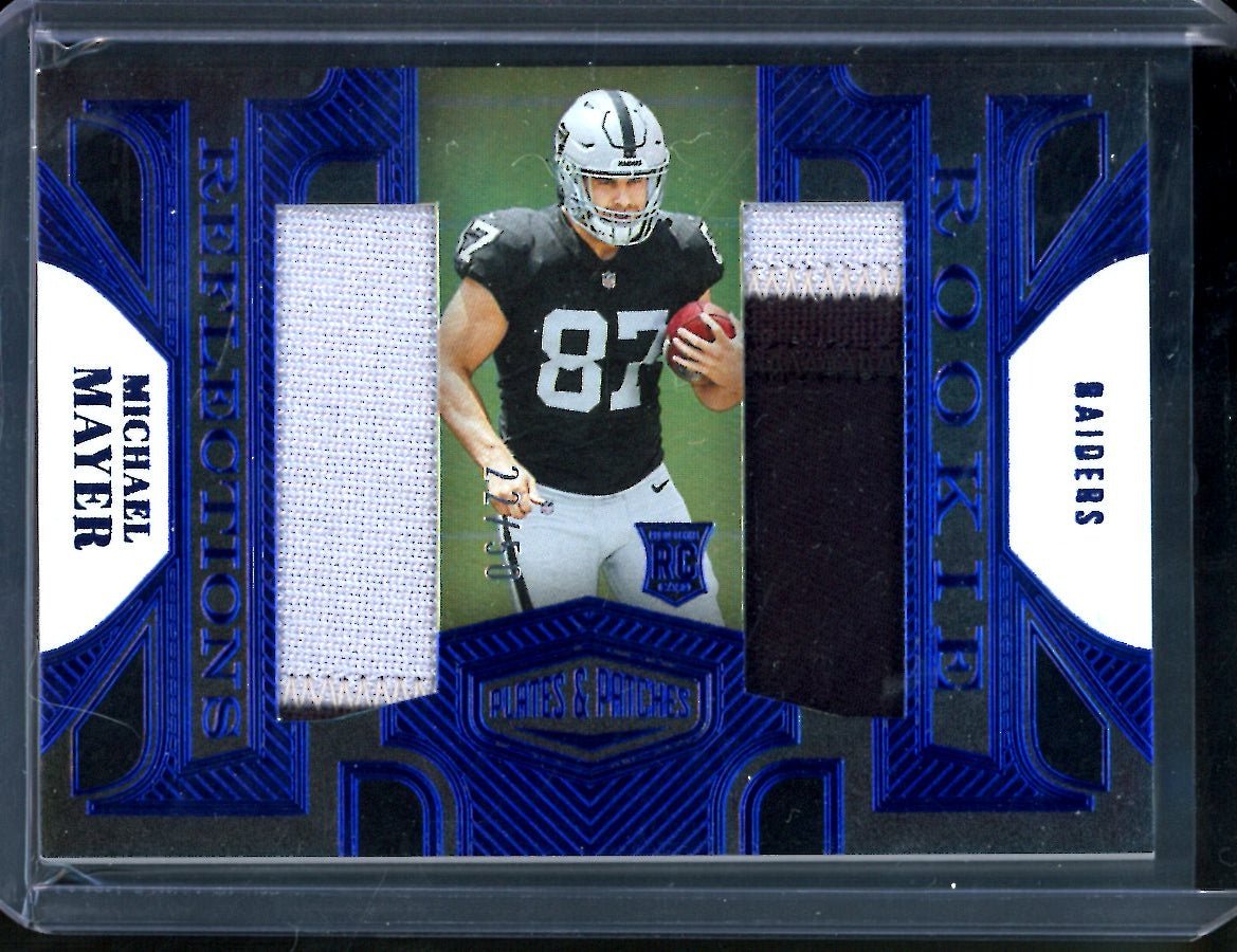2023 Panini Plates & Patches Michael Mayer Rookie Patch /50 Raiders - Trading Card Market