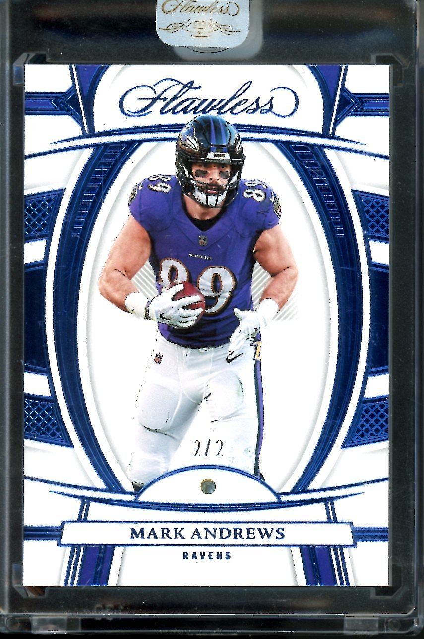 2022 Panini Flawless Mark Andrews Aquamarine FOTL /2 Ravens