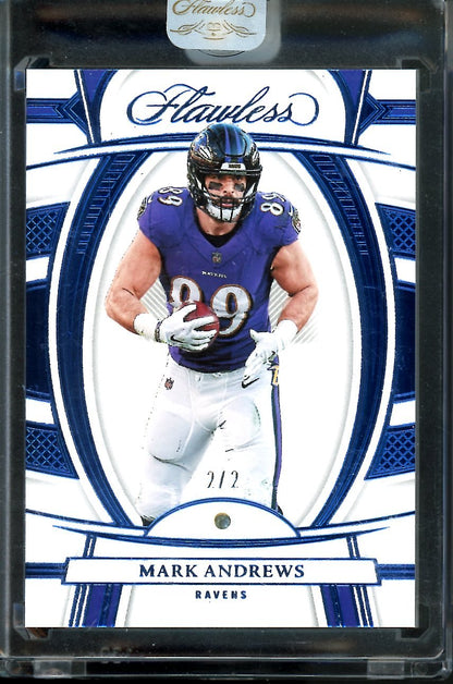 2022 Panini Flawless Mark Andrews Aquamarine FOTL /2 Ravens