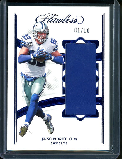 2022 Panini Flawless Jason Witten Sapphire Patch /10 Cowboys
