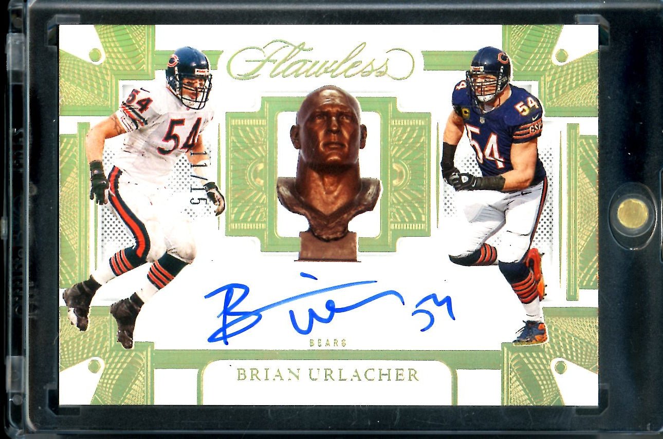 2022 Panini Flawless Brian Urlacher Hall of Fame Auto Gold /15 Bears - Trading Card Market