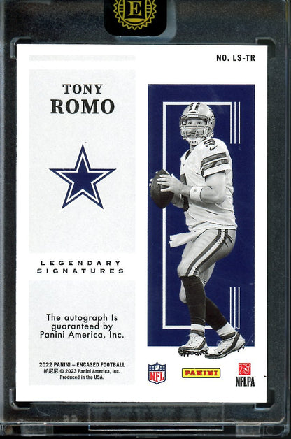 2022 Panini Encased Tony Romo Legendary Signatures Auto /15 Cowboys - Trading Card Market