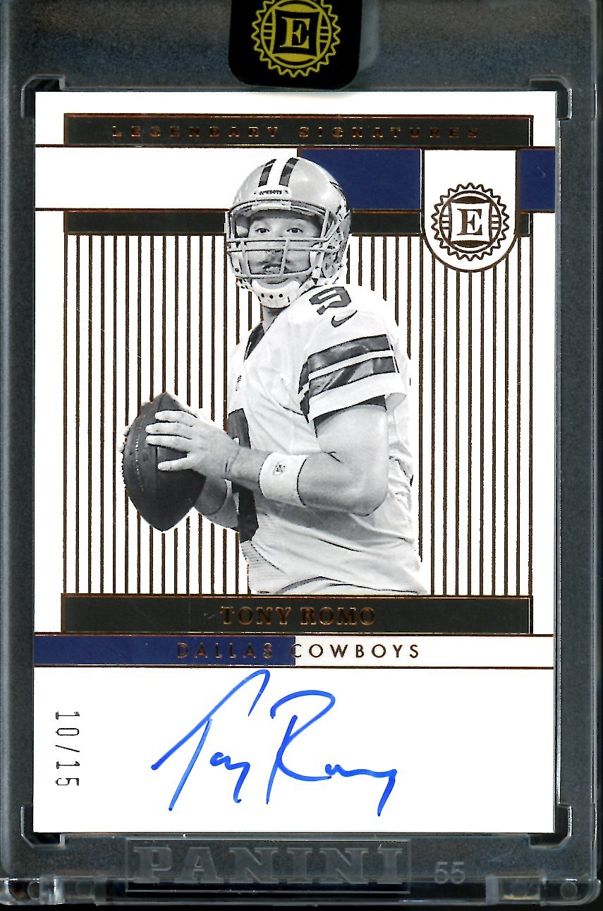 2022 Panini Encased Tony Romo Legendary Signatures Auto /15 Cowboys - Trading Card Market