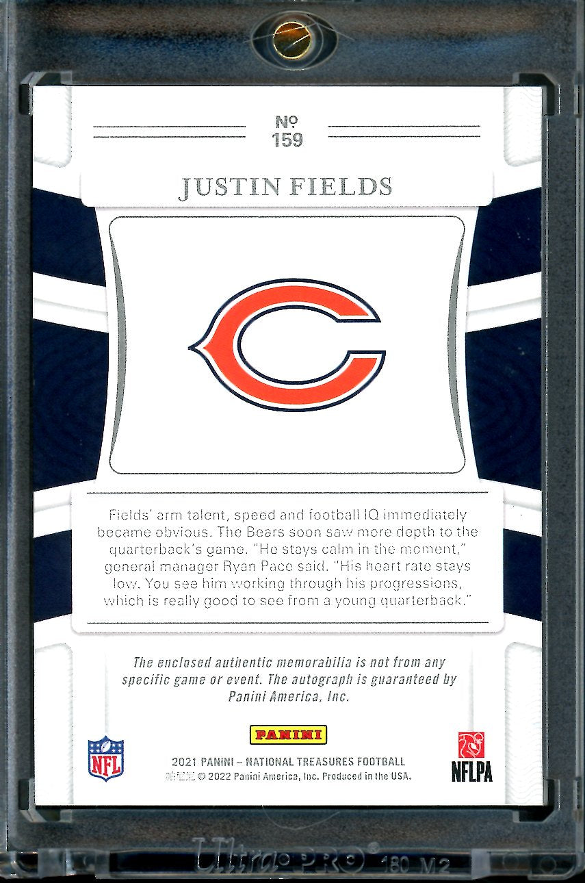 2021 Panini National Treasures Justin Fields Rookie True RPA Purple /4 –  Trading Card Market