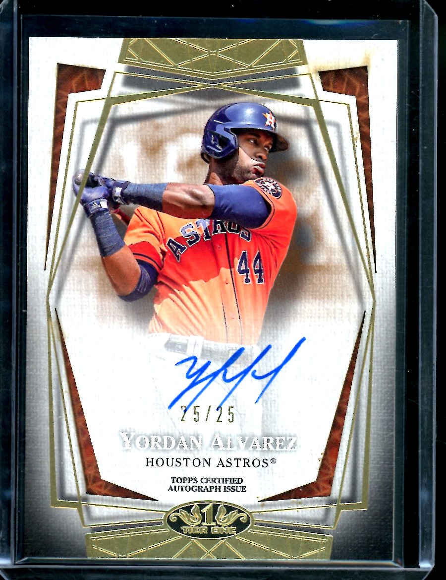 2022 Topps Tier One Yordan Alvarez Auto /25 Astros
