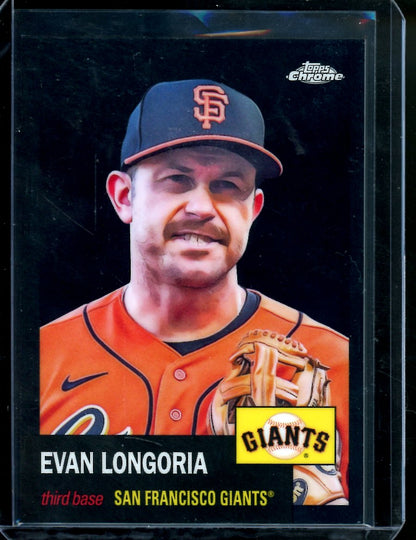 2022 Topps Platinum Anniversary Evan Longoria Black /10 Giants