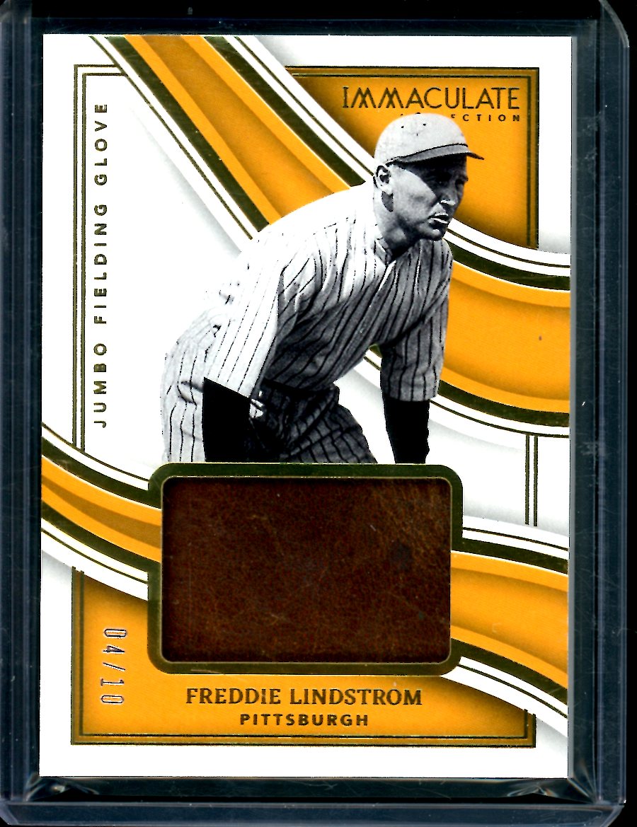 2023 Panini Immaculate Freddie Lindstrom Jumbo Glove Patch /10 Pirates