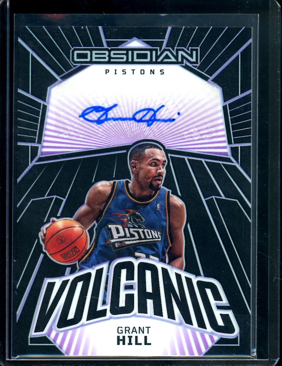 2022-23 Panini Obsidian Grant Hill Volcanic Auto /49 Pistons